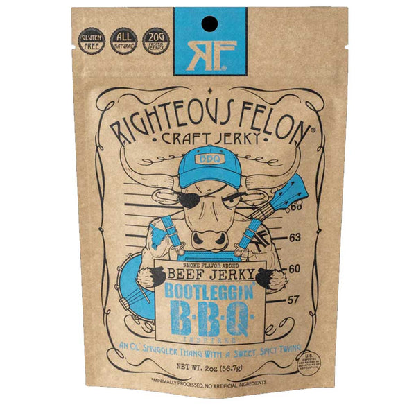 Righteous Felon Bootleggin BBQ Beef Jerky