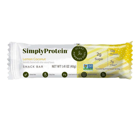 Simply Protein Lemon Coconut Crispy Bar