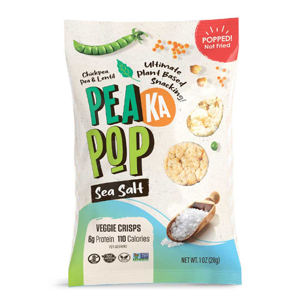 PeaKaPop Veggie Crisps Sea Salt