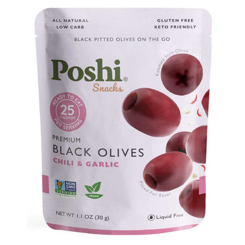 Poshi Chili & Garlic Black Olives