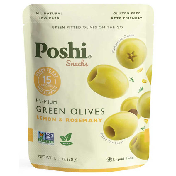 Poshi Lemon & Rosemary Green Olives