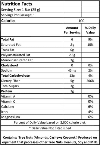 Health Warrior Vanilla Almond Chia Bar