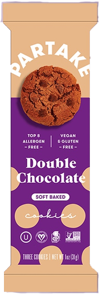 Partake Foods Double Chocolate Chip Cookies – Organic Bunny Box